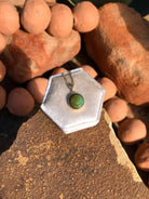 The Nordic 14k and Turquoise Pendant, 16-Pendants-Calli Co., Turquoise and Silver Jewelry, Native American Handmade, Zuni Tribe, Navajo Tribe, Brock Texas