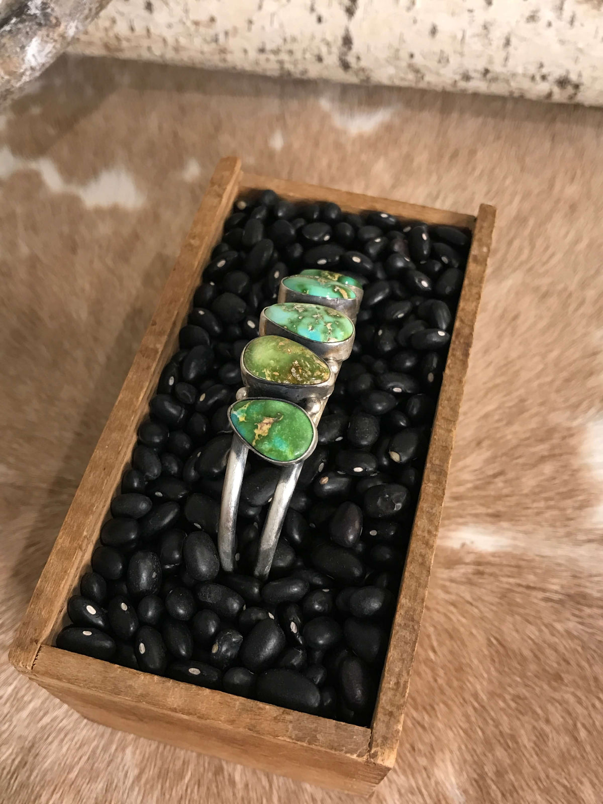 The Sadler Cuff, 10-Bracelets & Cuffs-Calli Co., Turquoise and Silver Jewelry, Native American Handmade, Zuni Tribe, Navajo Tribe, Brock Texas