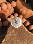 The Nordic 14k and Turquoise Pendant, 23-Pendants-Calli Co., Turquoise and Silver Jewelry, Native American Handmade, Zuni Tribe, Navajo Tribe, Brock Texas