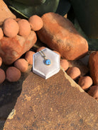 The Nordic 14k and Turquoise Pendant, 23-Pendants-Calli Co., Turquoise and Silver Jewelry, Native American Handmade, Zuni Tribe, Navajo Tribe, Brock Texas