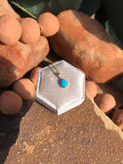 The Nordic 14k and Turquoise Pendant, 19-Pendants-Calli Co., Turquoise and Silver Jewelry, Native American Handmade, Zuni Tribe, Navajo Tribe, Brock Texas