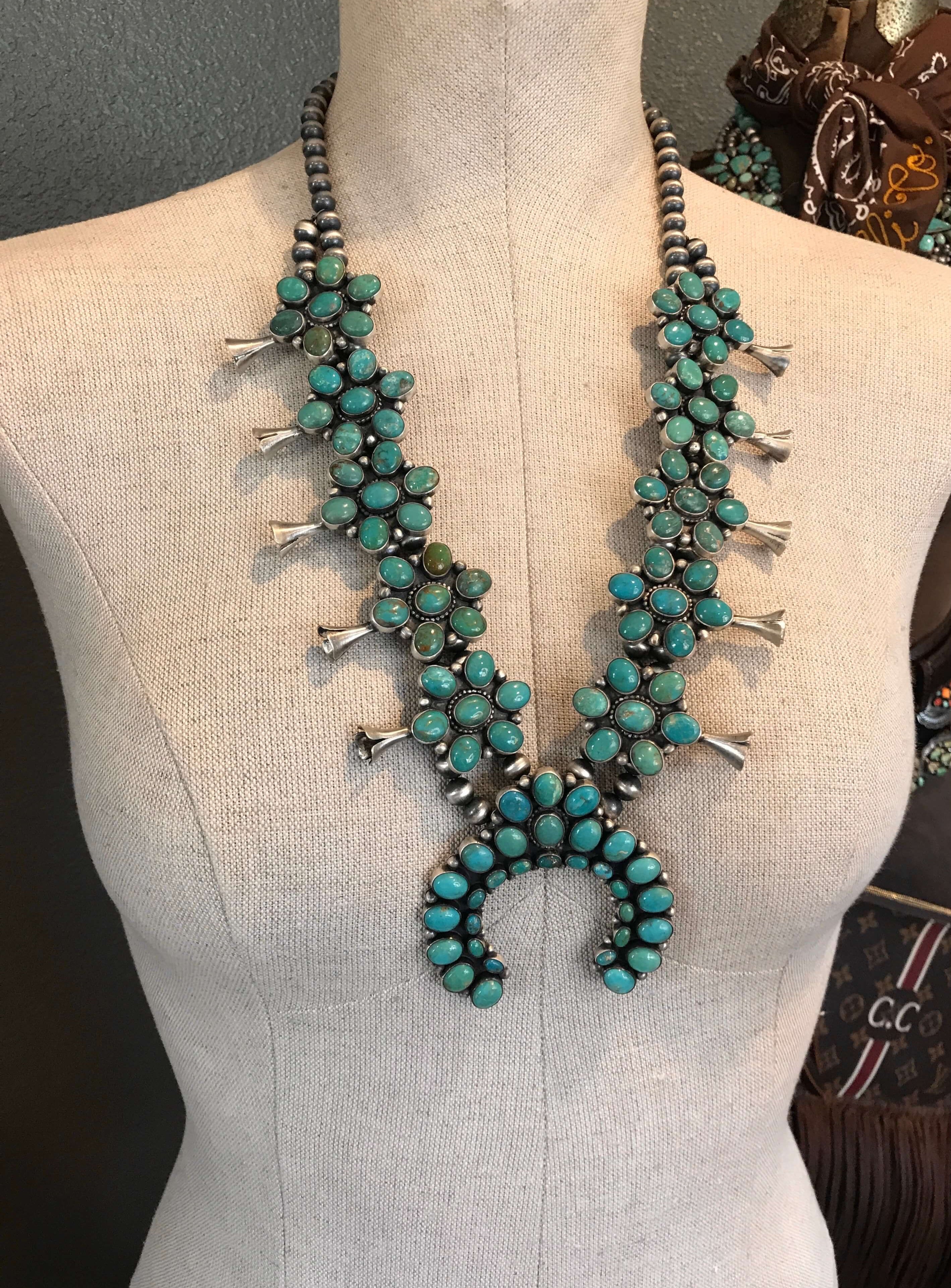 How to clean squash blossom necklace store