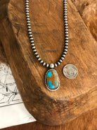The Emerson Necklace, 6-Necklaces-Calli Co., Turquoise and Silver Jewelry, Native American Handmade, Zuni Tribe, Navajo Tribe, Brock Texas