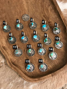 The Buffalo Nickel Pendants in Blue Turquoise-Pendants-Calli Co., Turquoise and Silver Jewelry, Native American Handmade, Zuni Tribe, Navajo Tribe, Brock Texas