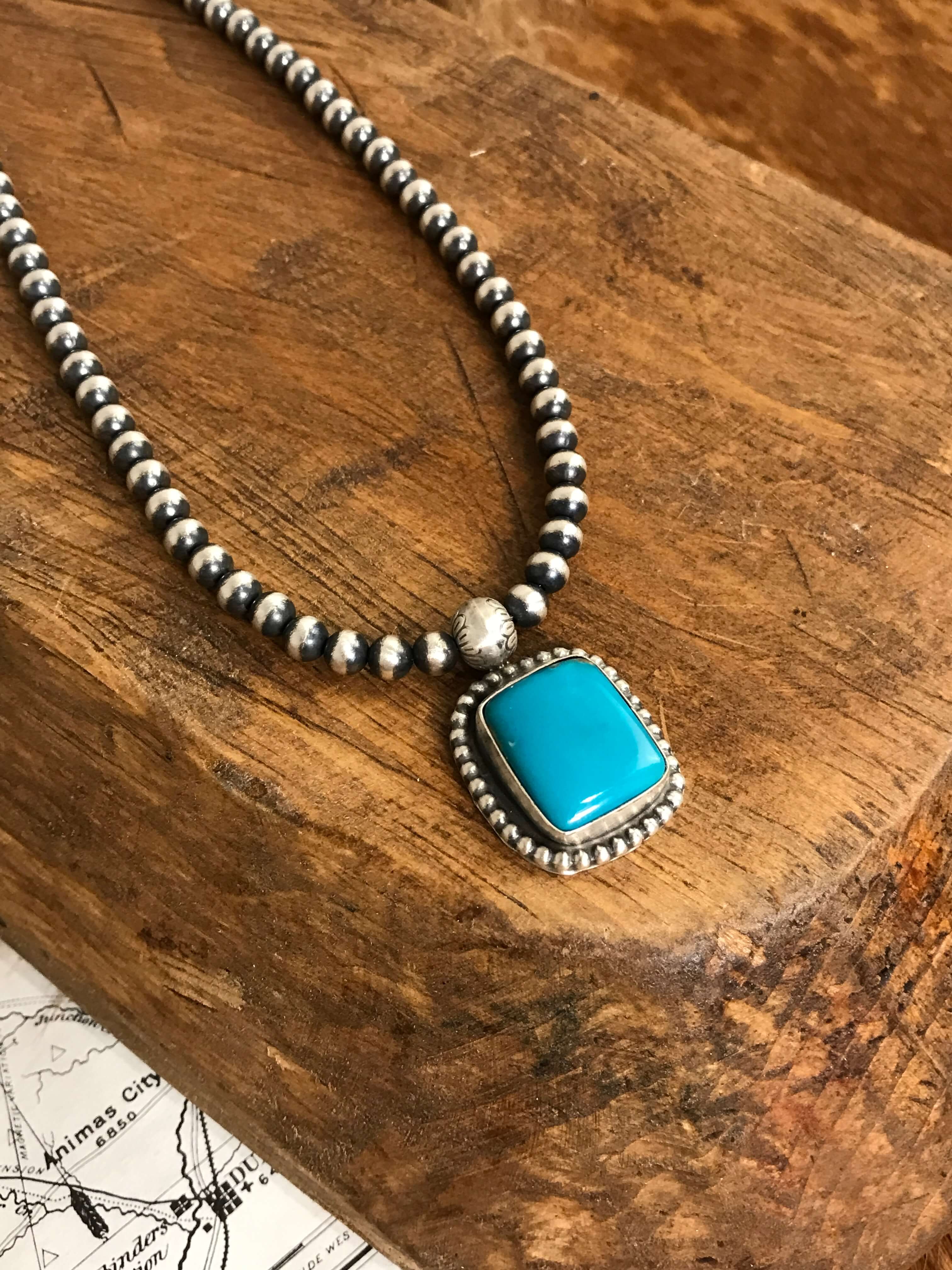 The Emerson Choker, 10-Necklaces-Calli Co., Turquoise and Silver Jewelry, Native American Handmade, Zuni Tribe, Navajo Tribe, Brock Texas