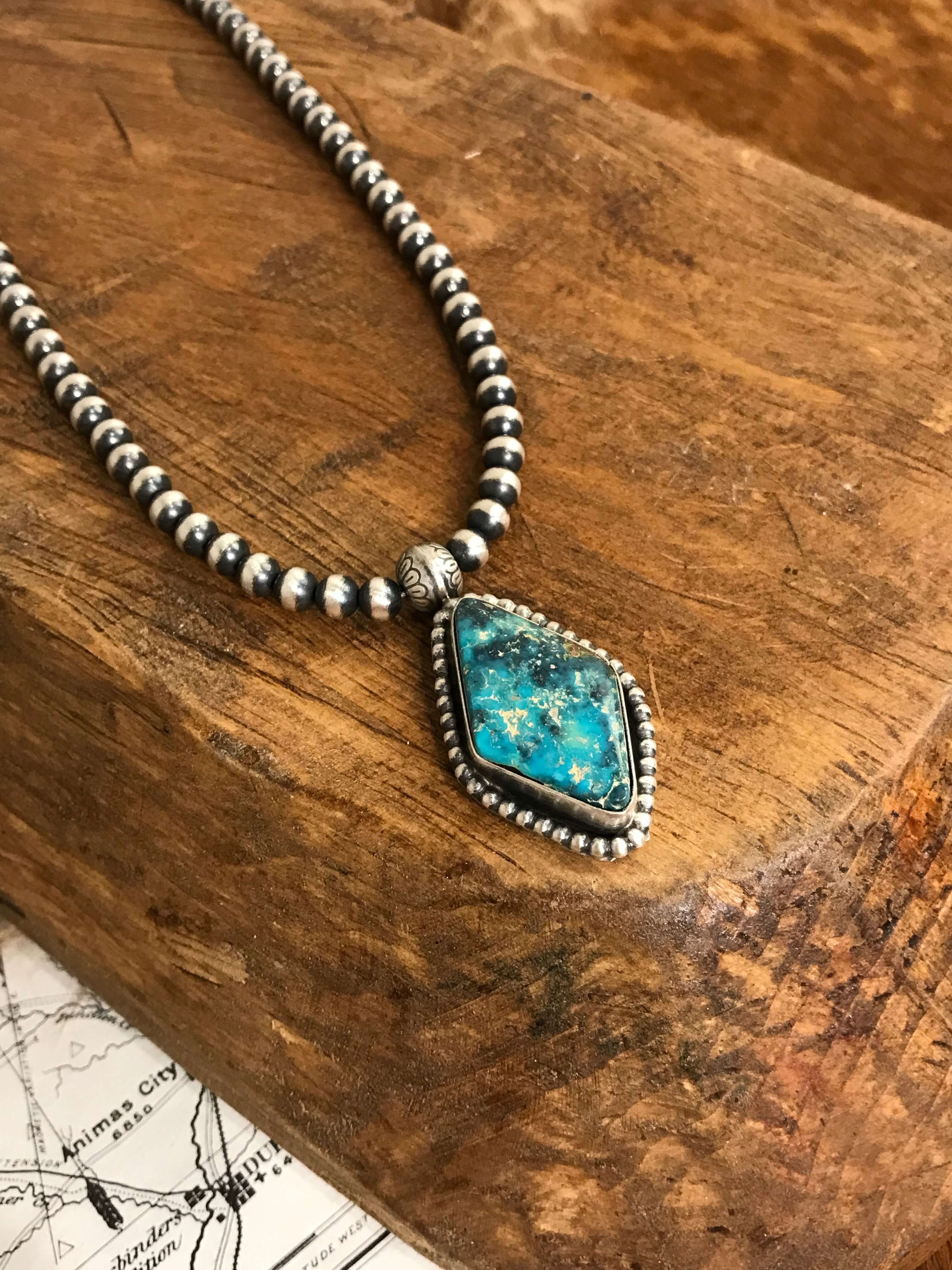 The Emerson Choker, 12-Necklaces-Calli Co., Turquoise and Silver Jewelry, Native American Handmade, Zuni Tribe, Navajo Tribe, Brock Texas