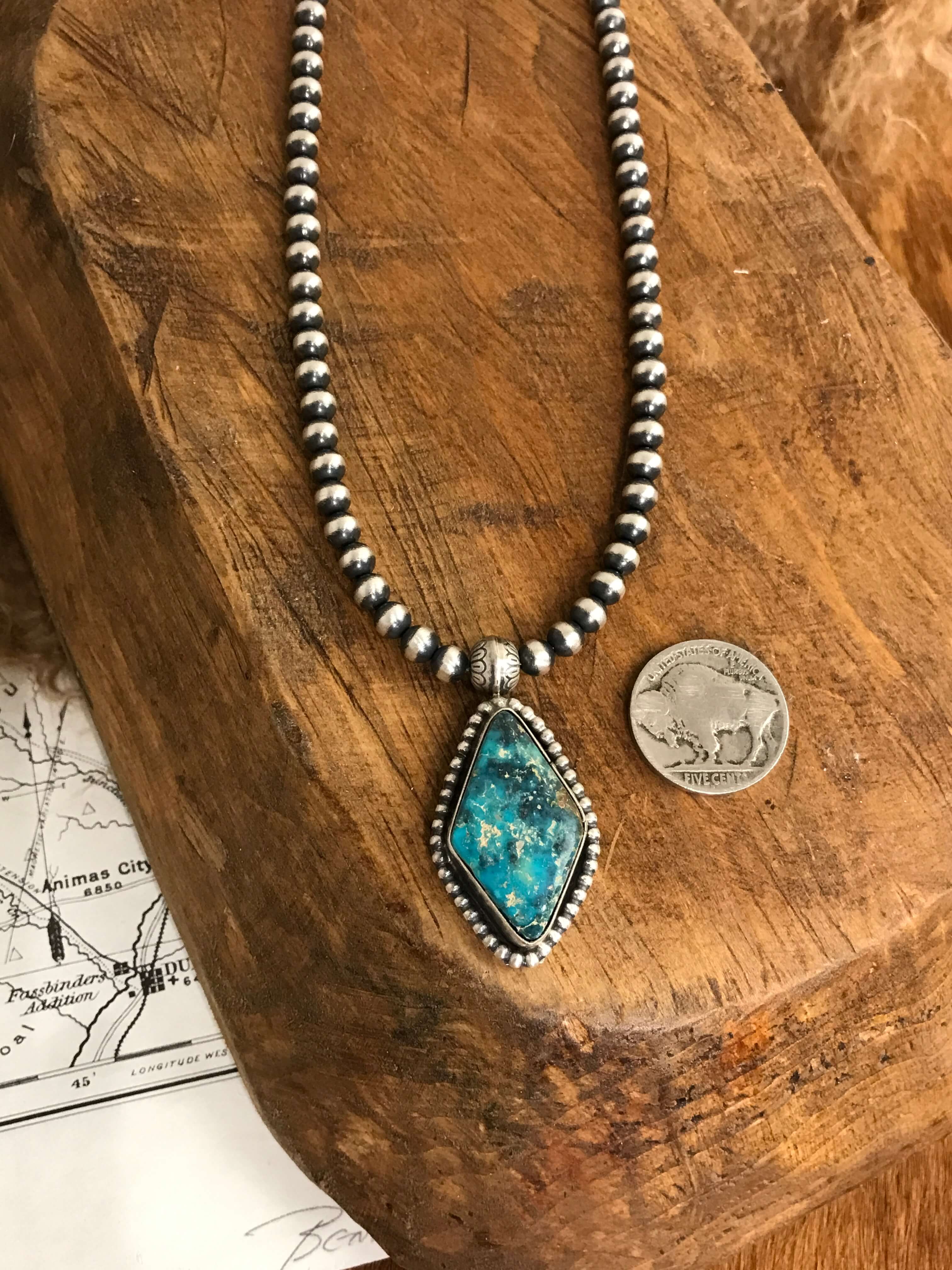The Emerson Choker, 12-Necklaces-Calli Co., Turquoise and Silver Jewelry, Native American Handmade, Zuni Tribe, Navajo Tribe, Brock Texas
