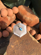 The Nordic 14k and Turquoise Pendant, 26-Pendants-Calli Co., Turquoise and Silver Jewelry, Native American Handmade, Zuni Tribe, Navajo Tribe, Brock Texas