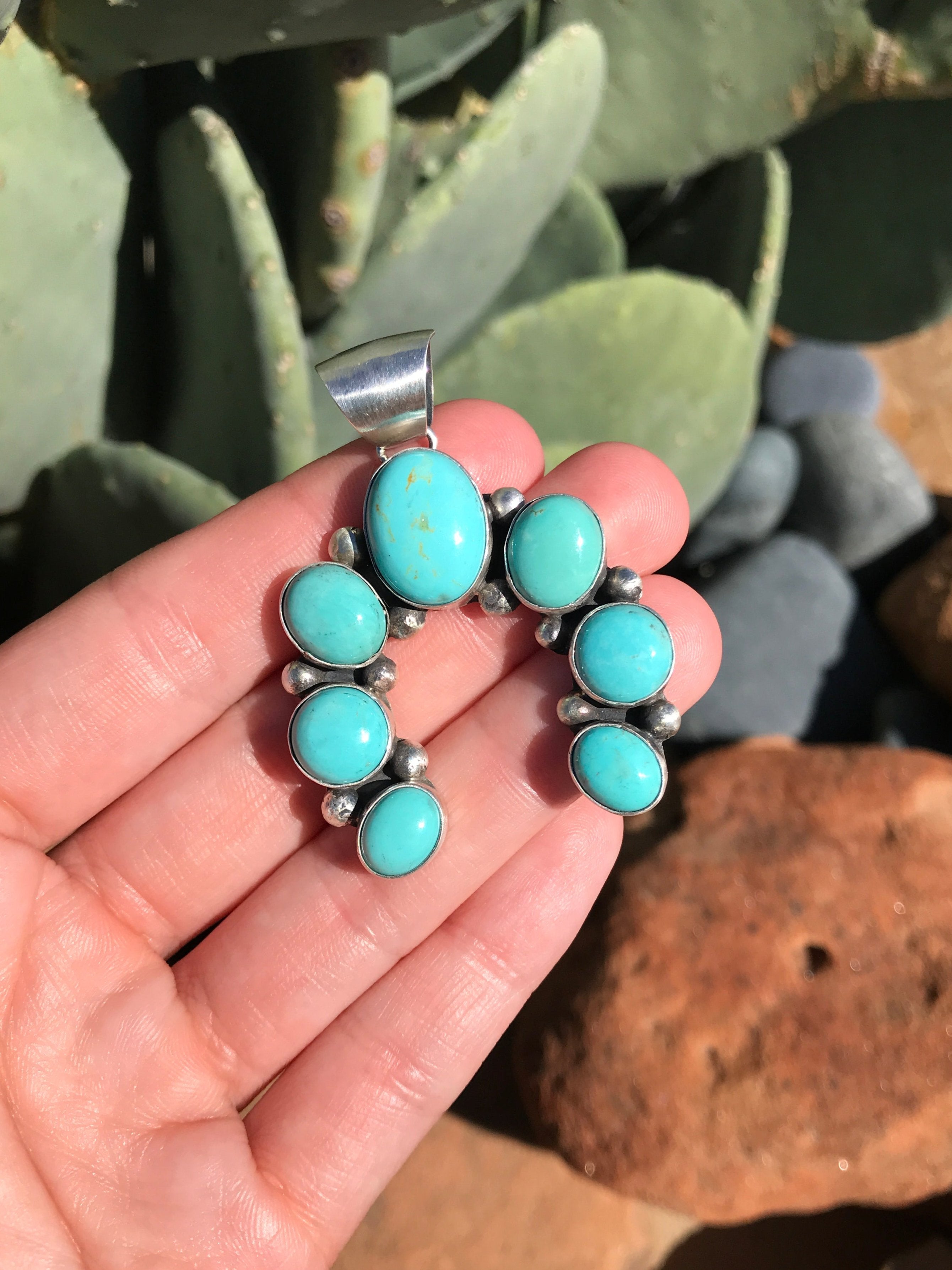 The Naja Pendant, 16-Pendants-Calli Co., Turquoise and Silver Jewelry, Native American Handmade, Zuni Tribe, Navajo Tribe, Brock Texas