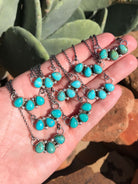 The Rexford Turquoise 3 Stone Necklaces-Necklaces-Calli Co., Turquoise and Silver Jewelry, Native American Handmade, Zuni Tribe, Navajo Tribe, Brock Texas