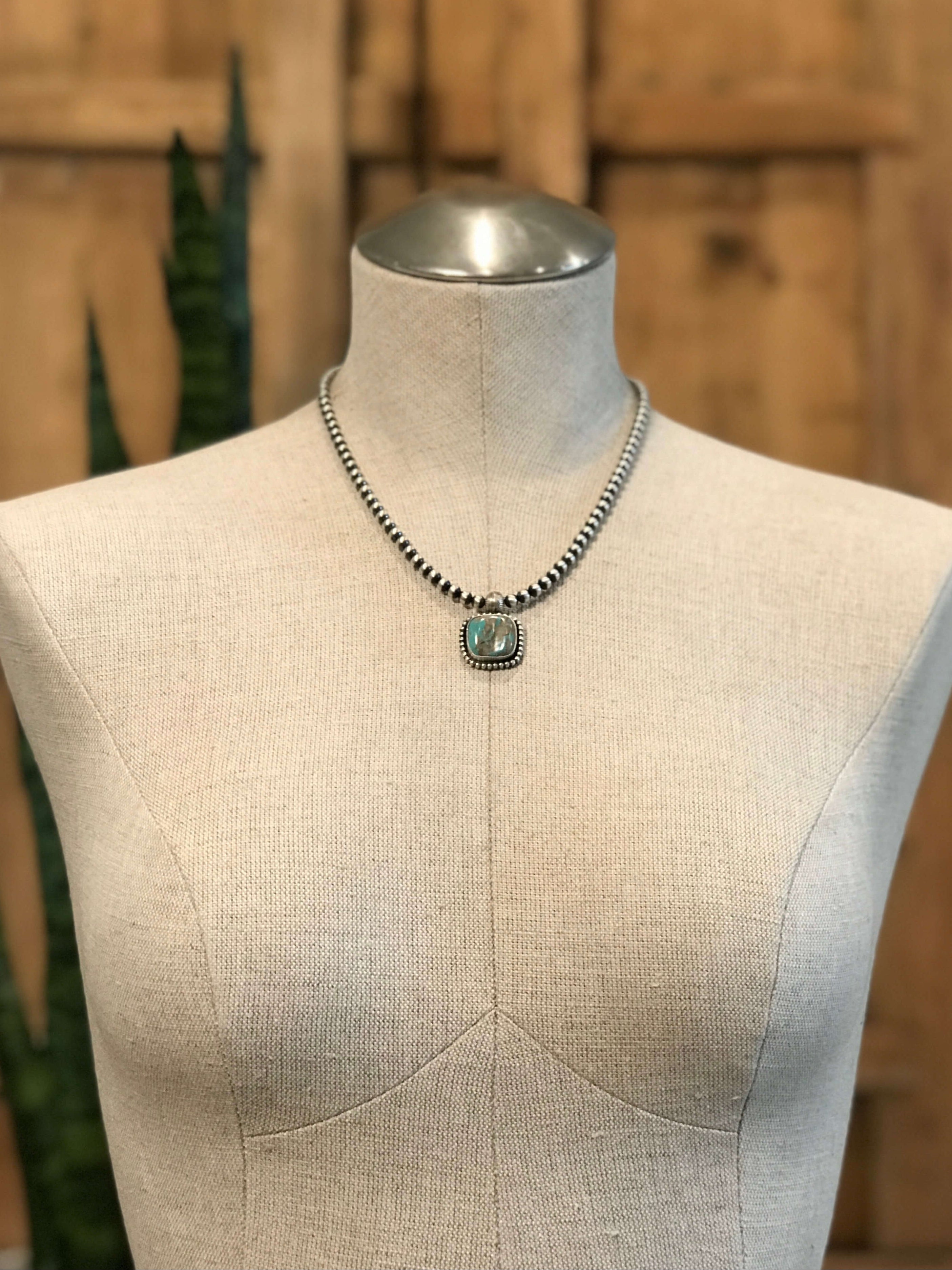 The Emerson Necklace, 3-Necklaces-Calli Co., Turquoise and Silver Jewelry, Native American Handmade, Zuni Tribe, Navajo Tribe, Brock Texas