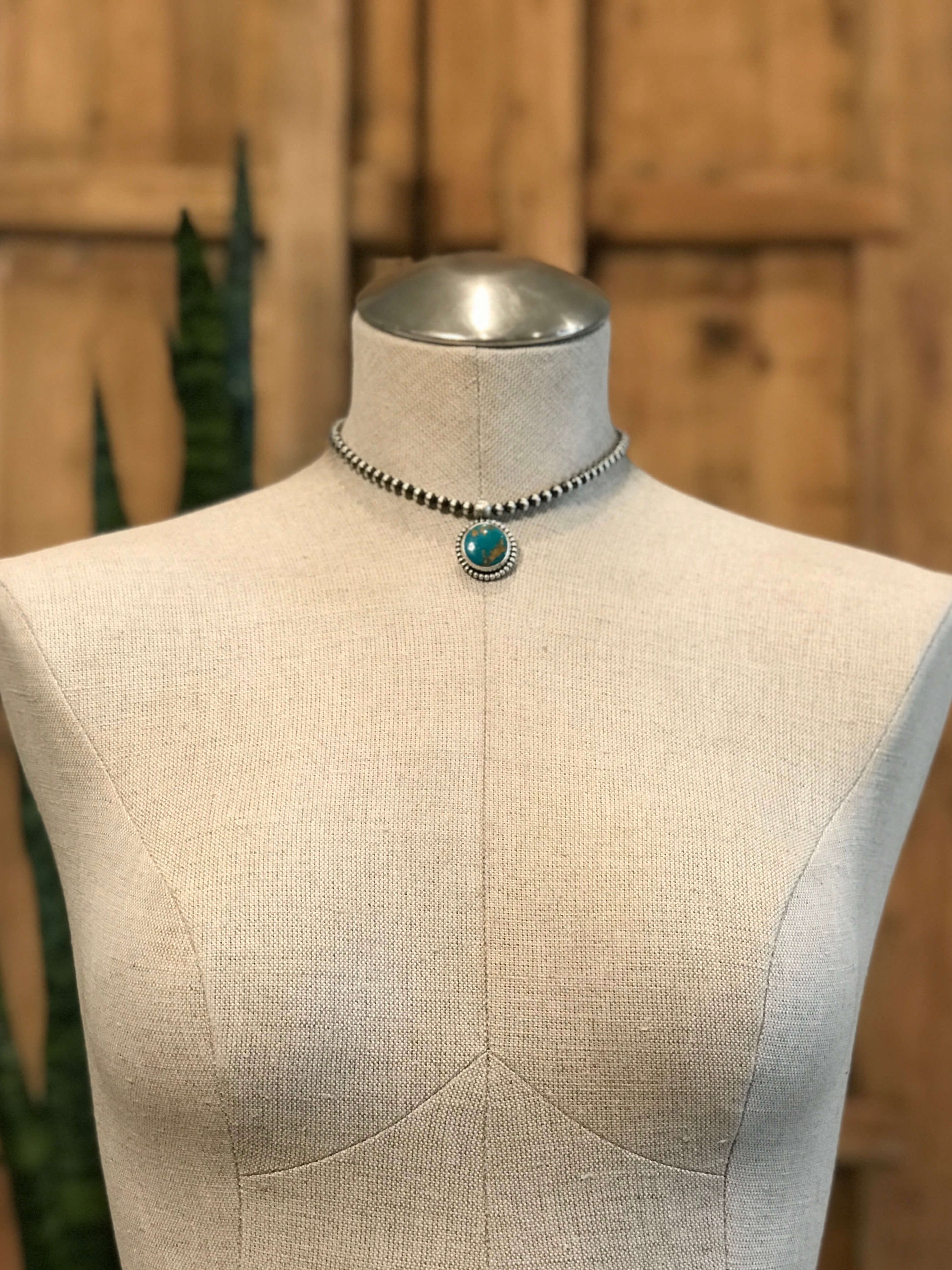 The Emerson Choker, 9-Necklaces-Calli Co., Turquoise and Silver Jewelry, Native American Handmade, Zuni Tribe, Navajo Tribe, Brock Texas
