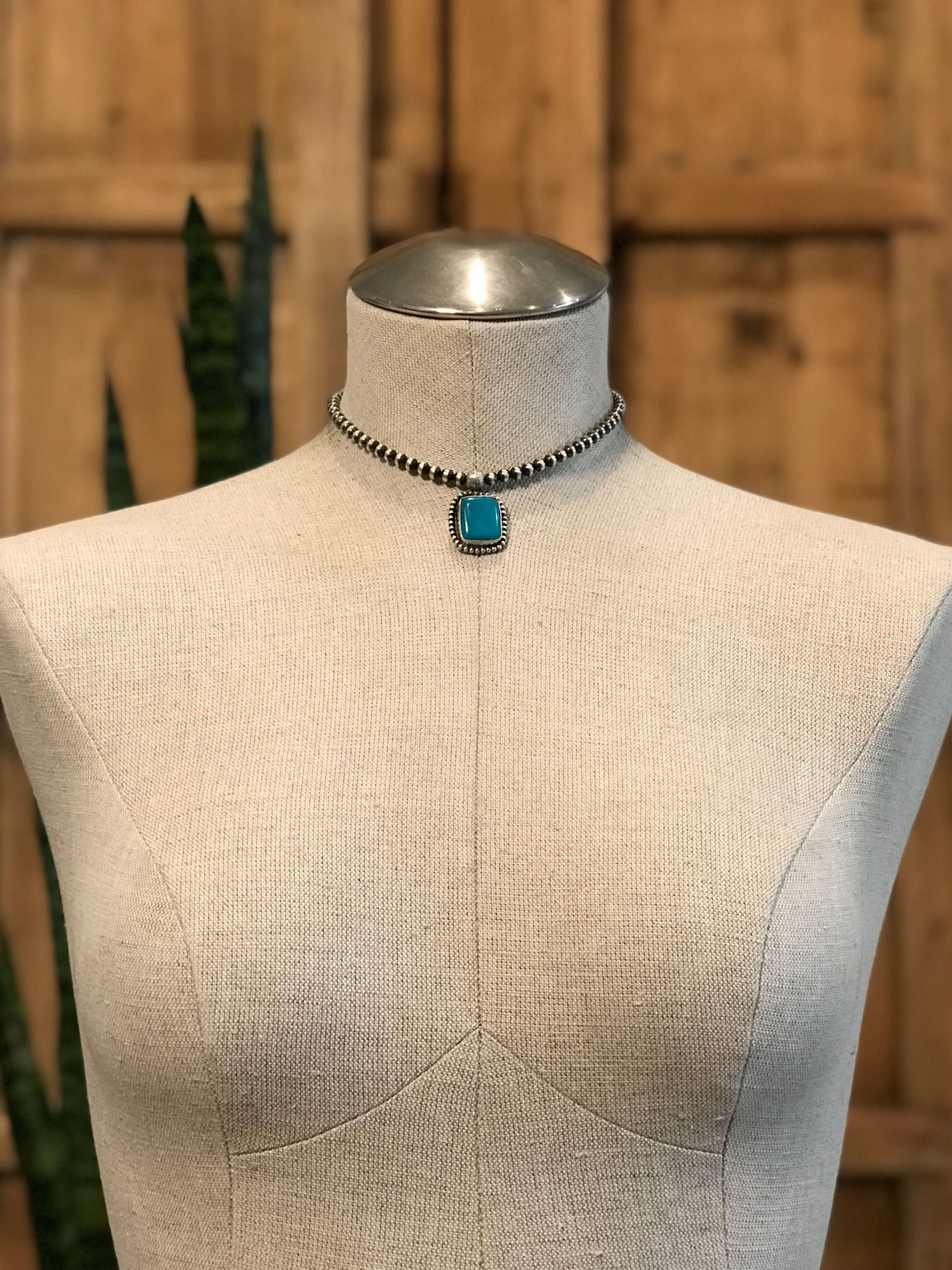 The Emerson Choker, 10-Necklaces-Calli Co., Turquoise and Silver Jewelry, Native American Handmade, Zuni Tribe, Navajo Tribe, Brock Texas