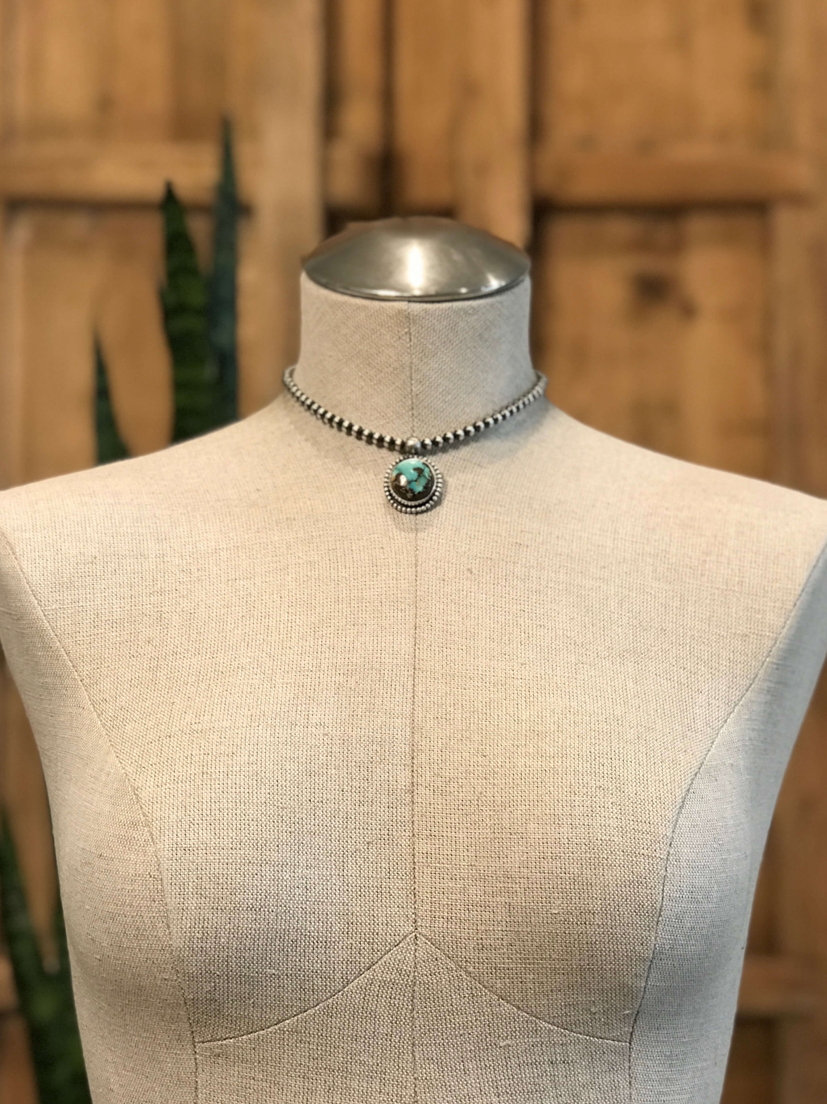 The Emerson Choker, 11-Necklaces-Calli Co., Turquoise and Silver Jewelry, Native American Handmade, Zuni Tribe, Navajo Tribe, Brock Texas