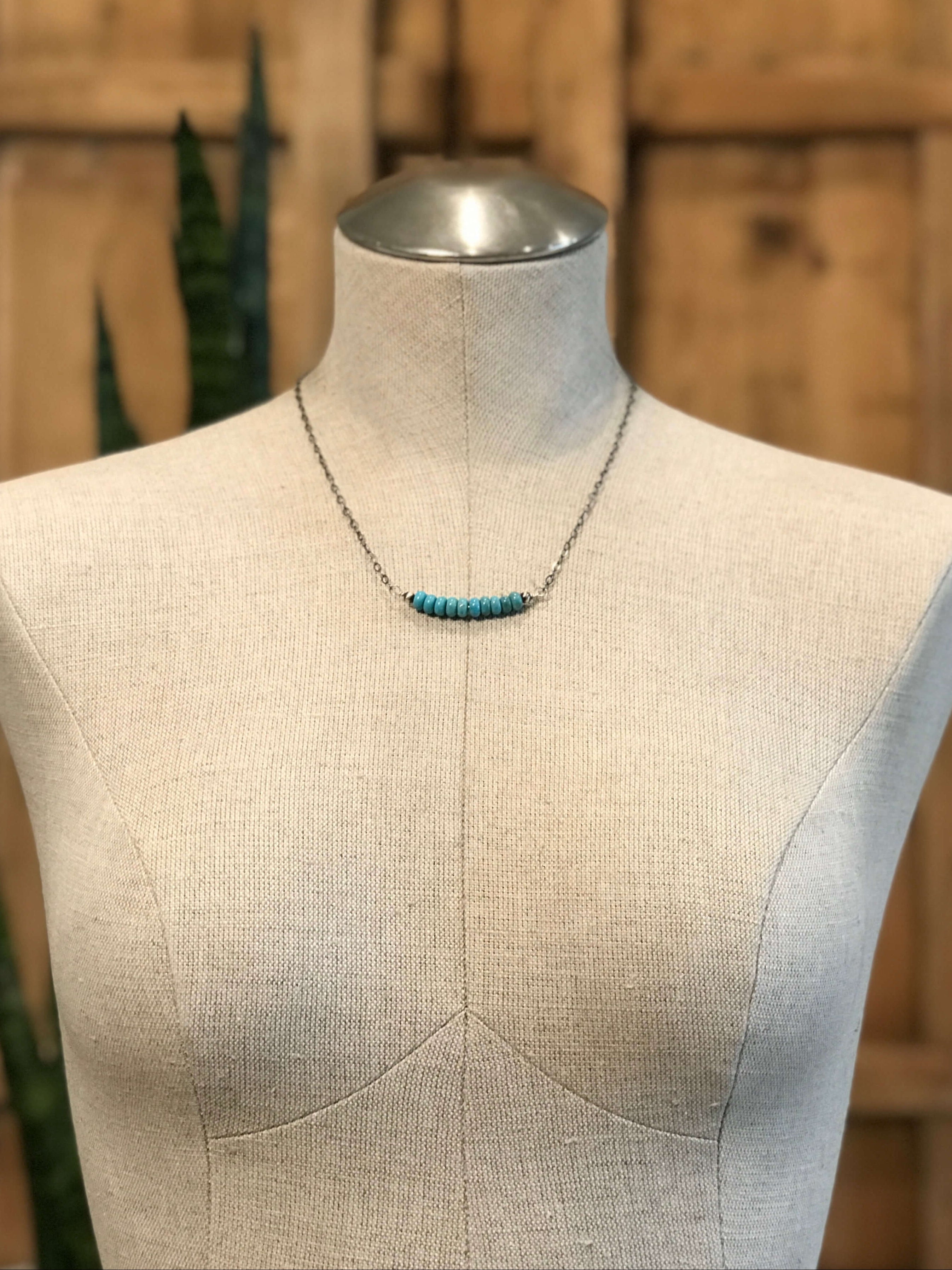 The Scottie Necklaces-Necklaces-Calli Co., Turquoise and Silver Jewelry, Native American Handmade, Zuni Tribe, Navajo Tribe, Brock Texas