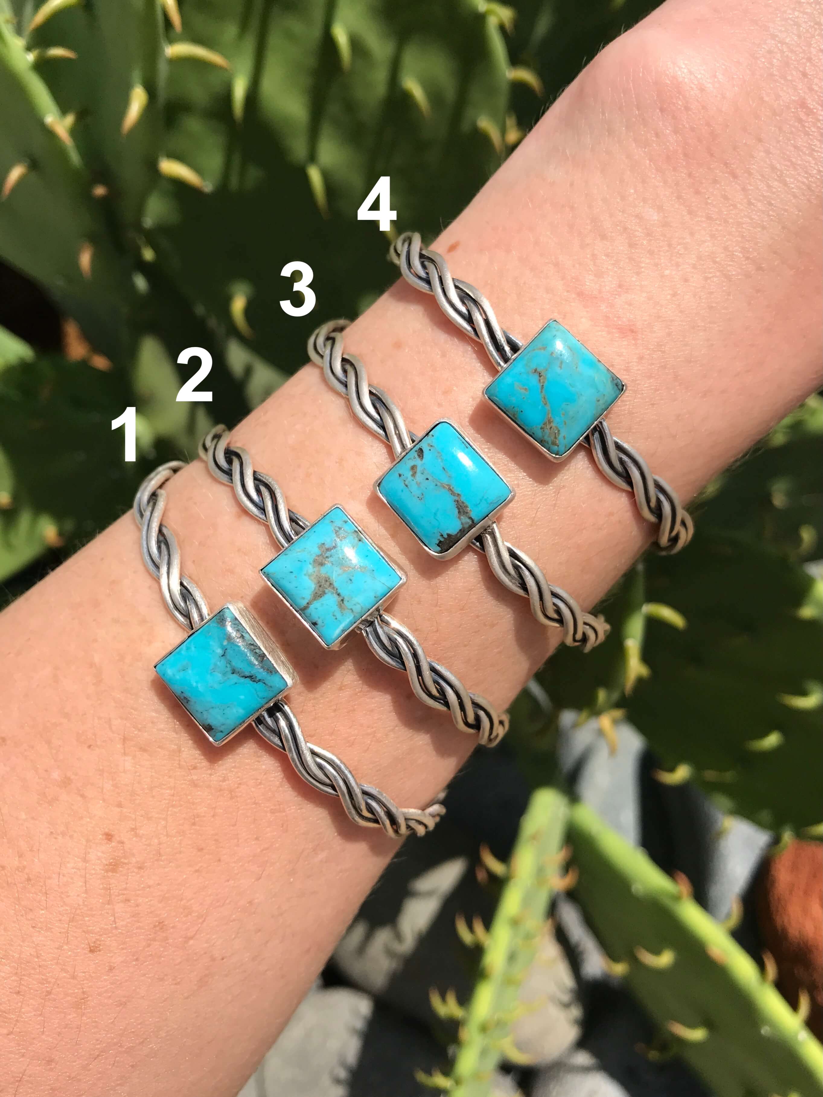 The Boca Ciega Cuff-Bracelets & Cuffs-Calli Co., Turquoise and Silver Jewelry, Native American Handmade, Zuni Tribe, Navajo Tribe, Brock Texas