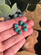 The Willow Creek Earrings, 3-Earrings-Calli Co., Turquoise and Silver Jewelry, Native American Handmade, Zuni Tribe, Navajo Tribe, Brock Texas