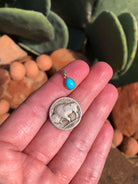 The Nordic 14k and Turquoise Pendant, 20-Pendants-Calli Co., Turquoise and Silver Jewelry, Native American Handmade, Zuni Tribe, Navajo Tribe, Brock Texas