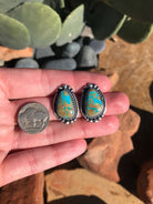 The Turquoise Studs, 7-Earrings-Calli Co., Turquoise and Silver Jewelry, Native American Handmade, Zuni Tribe, Navajo Tribe, Brock Texas