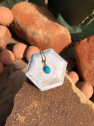 The Nordic 14k and Turquoise Pendant, 20-Pendants-Calli Co., Turquoise and Silver Jewelry, Native American Handmade, Zuni Tribe, Navajo Tribe, Brock Texas