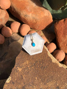 The Nordic 14k and Turquoise Pendant, 20-Pendants-Calli Co., Turquoise and Silver Jewelry, Native American Handmade, Zuni Tribe, Navajo Tribe, Brock Texas