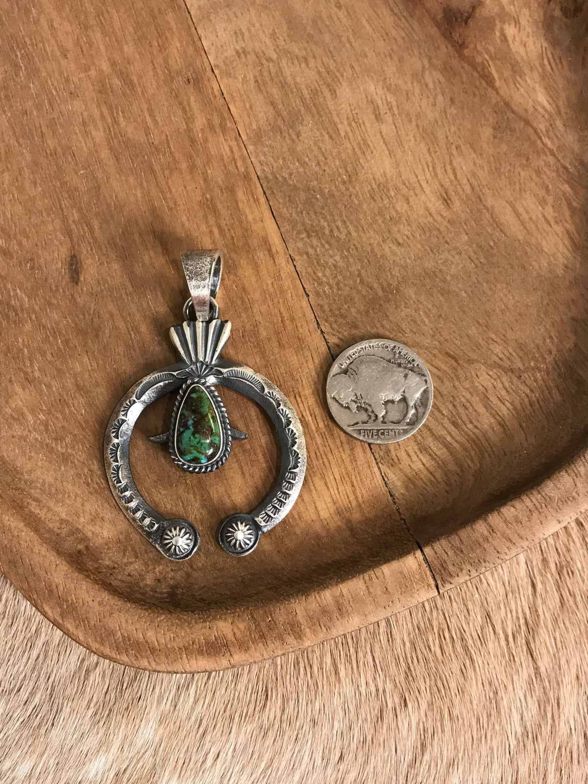 The Naja Pendant, 50-Pendants-Calli Co., Turquoise and Silver Jewelry, Native American Handmade, Zuni Tribe, Navajo Tribe, Brock Texas