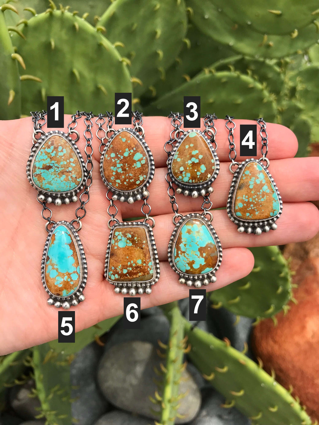 The Betasso Necklaces-Necklaces-Calli Co., Turquoise and Silver Jewelry, Native American Handmade, Zuni Tribe, Navajo Tribe, Brock Texas