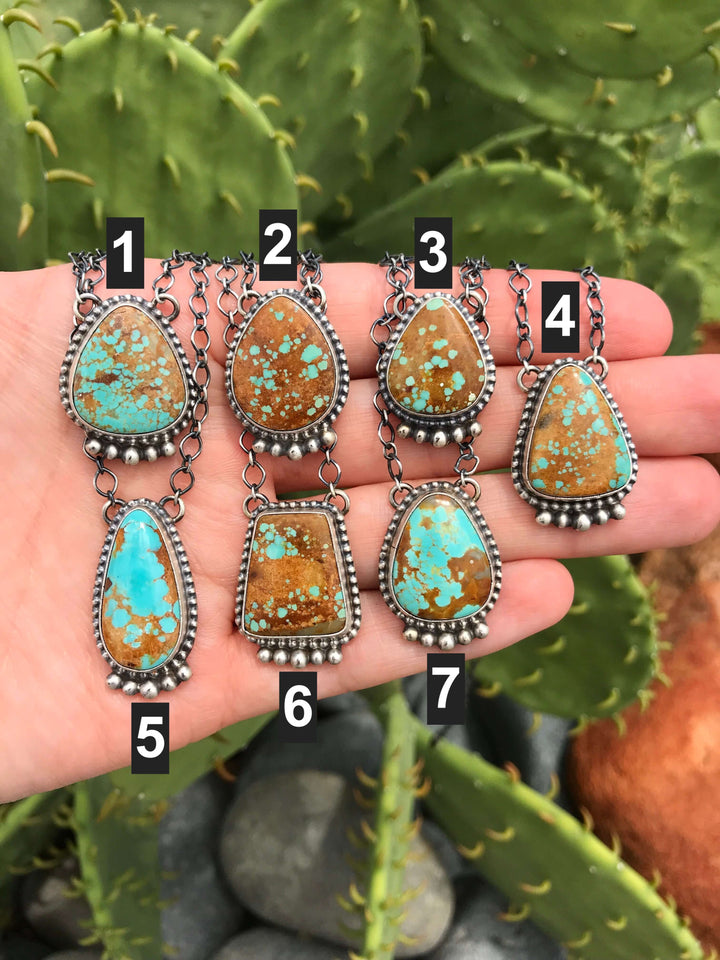 The Betasso Necklaces-Necklaces-Calli Co., Turquoise and Silver Jewelry, Native American Handmade, Zuni Tribe, Navajo Tribe, Brock Texas