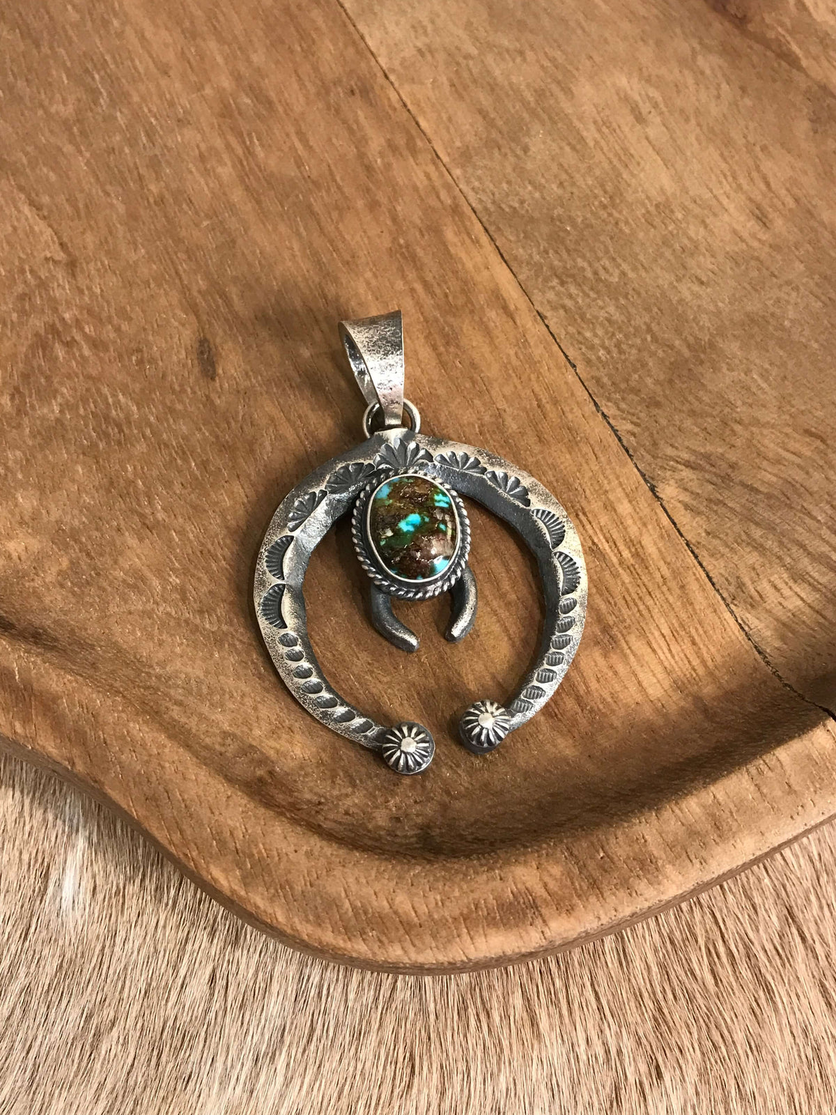 The Naja Pendant, 52-Pendants-Calli Co., Turquoise and Silver Jewelry, Native American Handmade, Zuni Tribe, Navajo Tribe, Brock Texas