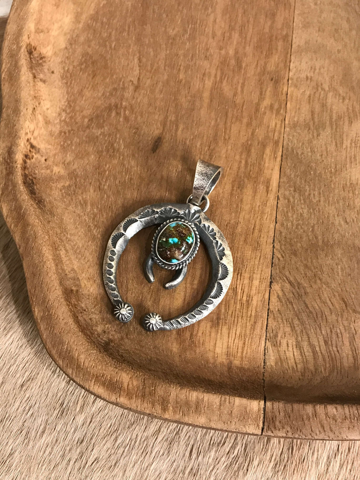 The Naja Pendant, 52-Pendants-Calli Co., Turquoise and Silver Jewelry, Native American Handmade, Zuni Tribe, Navajo Tribe, Brock Texas