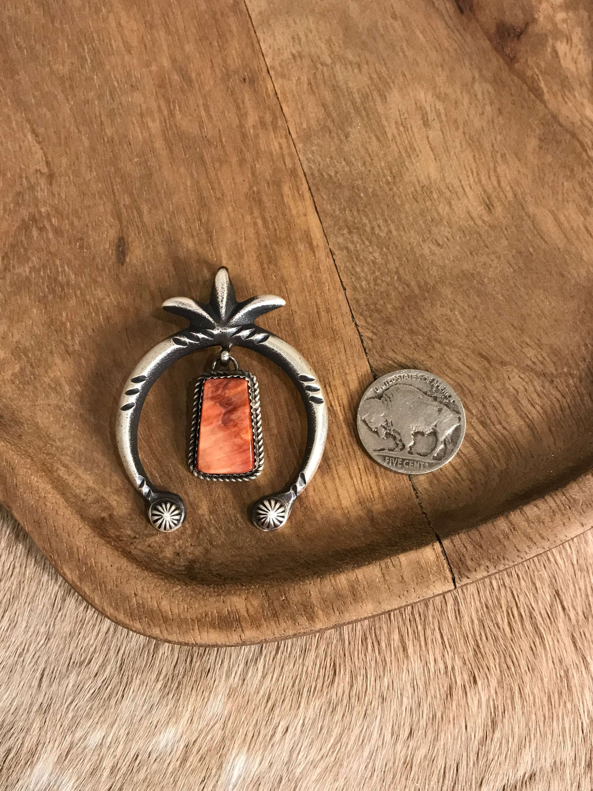 The Naja Pendant, 56-Pendants-Calli Co., Turquoise and Silver Jewelry, Native American Handmade, Zuni Tribe, Navajo Tribe, Brock Texas