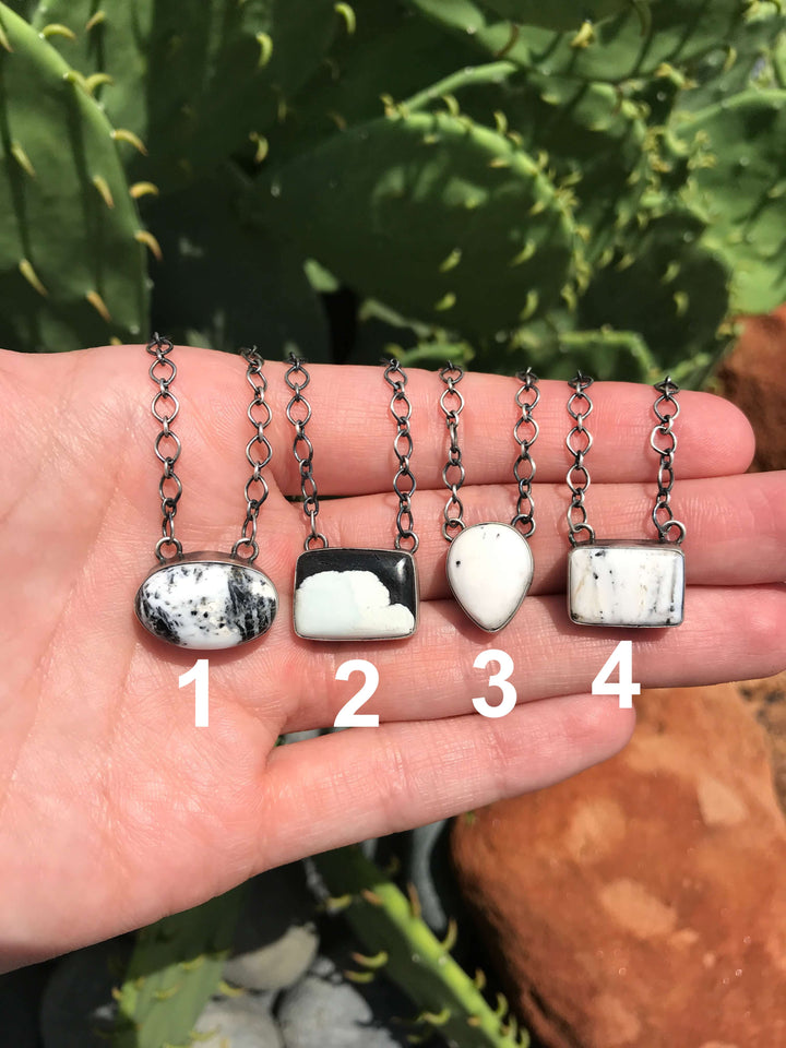 The Noble White Buffalo Necklaces-Necklaces-Calli Co., Turquoise and Silver Jewelry, Native American Handmade, Zuni Tribe, Navajo Tribe, Brock Texas