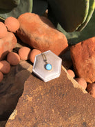 The Nordic 14k and Turquoise Pendant, 28-Pendants-Calli Co., Turquoise and Silver Jewelry, Native American Handmade, Zuni Tribe, Navajo Tribe, Brock Texas