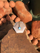 The Nordic 14k and Turquoise Pendant, 28-Pendants-Calli Co., Turquoise and Silver Jewelry, Native American Handmade, Zuni Tribe, Navajo Tribe, Brock Texas