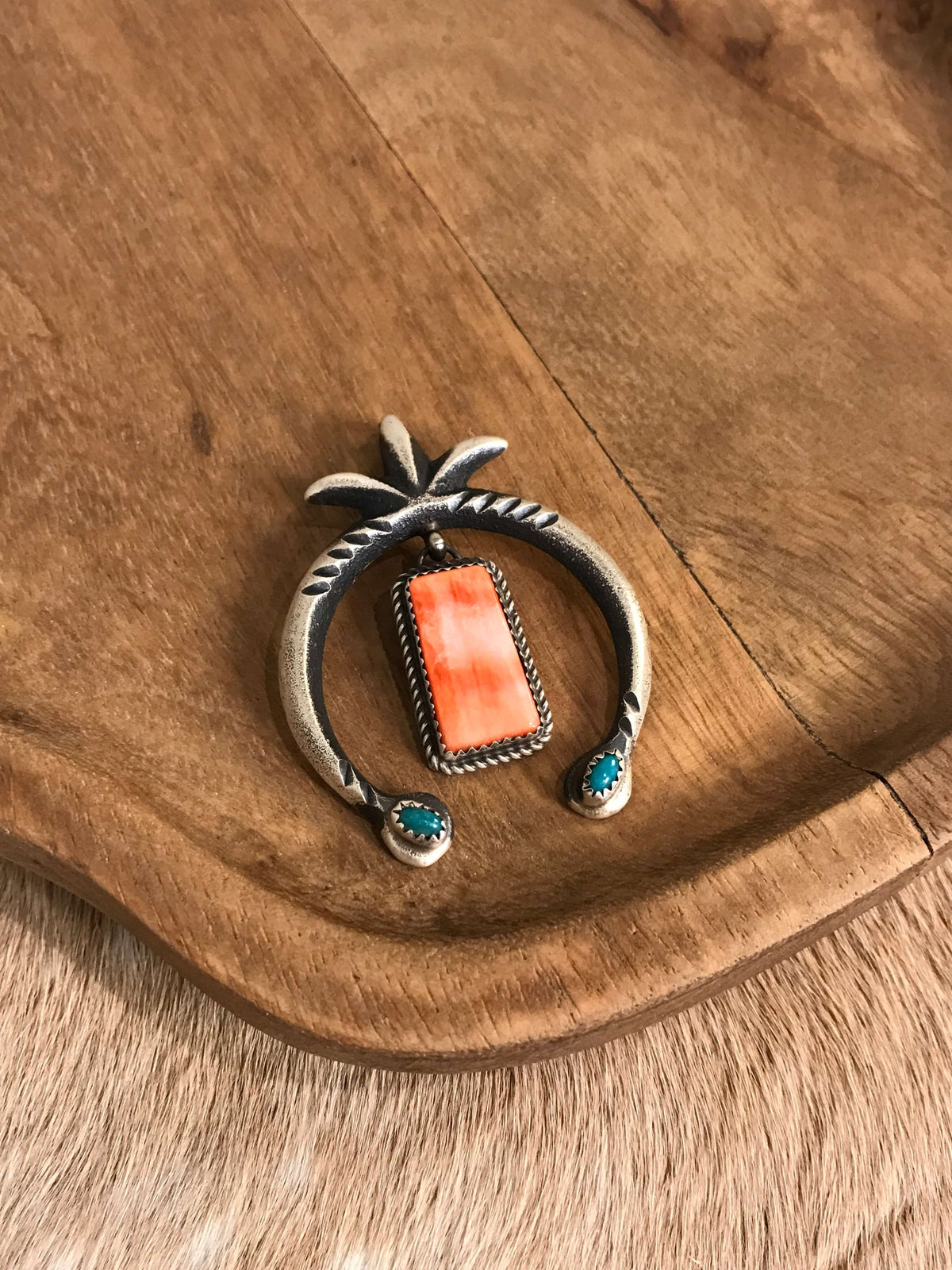 The Naja Pendant, 60-Pendants-Calli Co., Turquoise and Silver Jewelry, Native American Handmade, Zuni Tribe, Navajo Tribe, Brock Texas