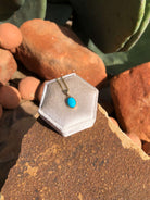 The Nordic 14k and Turquoise Pendant, 21-Pendants-Calli Co., Turquoise and Silver Jewelry, Native American Handmade, Zuni Tribe, Navajo Tribe, Brock Texas