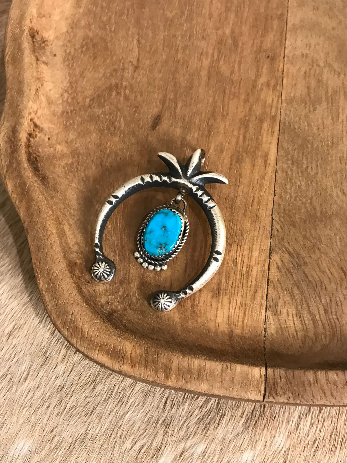 The Naja Pendant, 63-Pendants-Calli Co., Turquoise and Silver Jewelry, Native American Handmade, Zuni Tribe, Navajo Tribe, Brock Texas