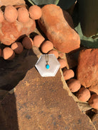 The Nordic 14k and Turquoise Pendant, 21-Pendants-Calli Co., Turquoise and Silver Jewelry, Native American Handmade, Zuni Tribe, Navajo Tribe, Brock Texas