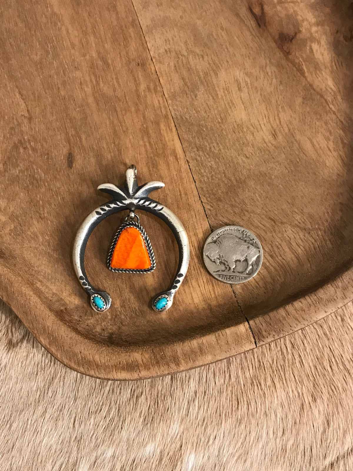 The Naja Pendant, 64-Pendants-Calli Co., Turquoise and Silver Jewelry, Native American Handmade, Zuni Tribe, Navajo Tribe, Brock Texas