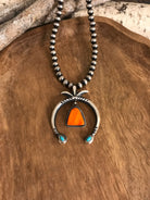 The Naja Pendant, 64-Pendants-Calli Co., Turquoise and Silver Jewelry, Native American Handmade, Zuni Tribe, Navajo Tribe, Brock Texas