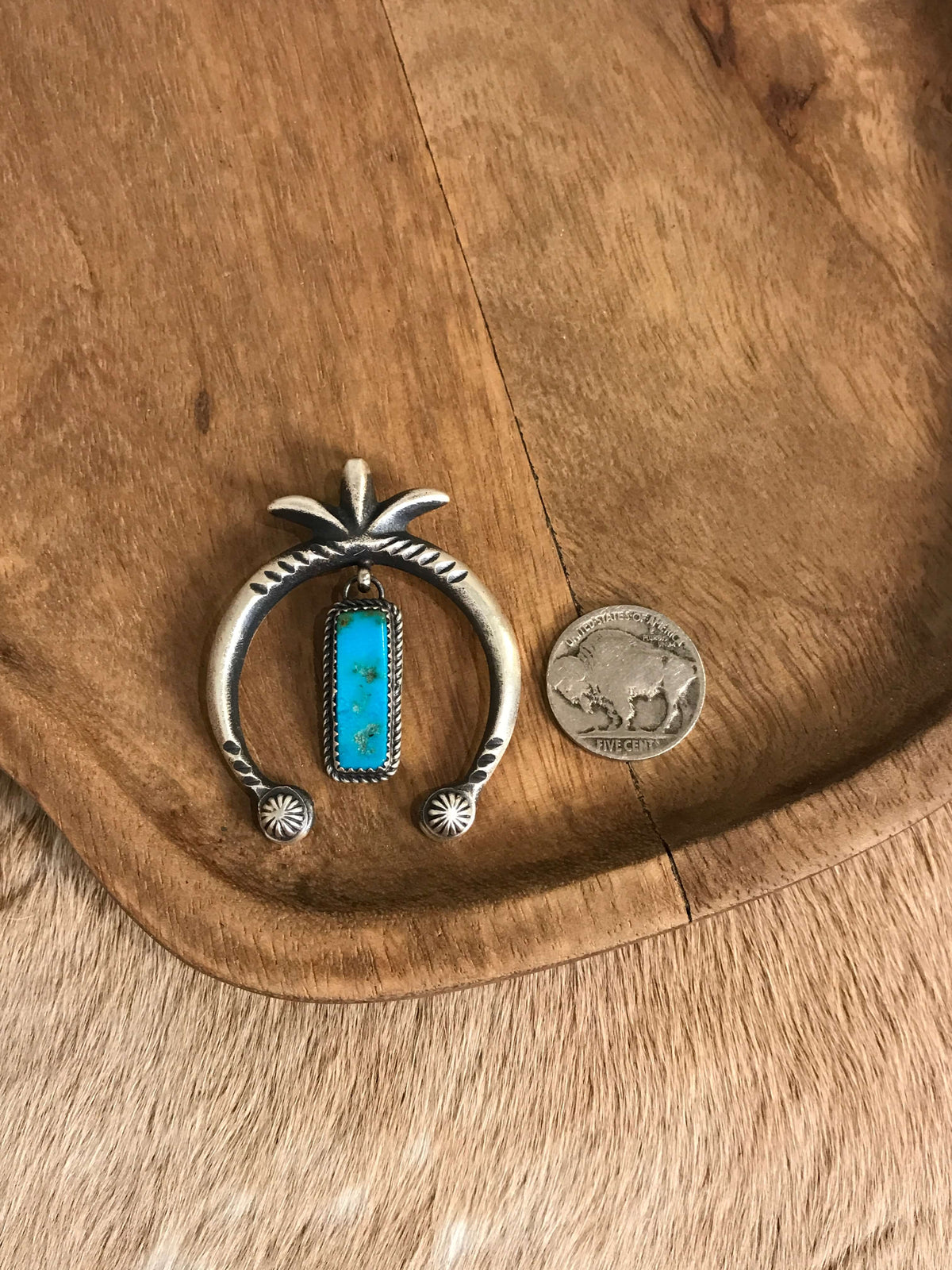 The Naja Pendant, 65-Pendants-Calli Co., Turquoise and Silver Jewelry, Native American Handmade, Zuni Tribe, Navajo Tribe, Brock Texas