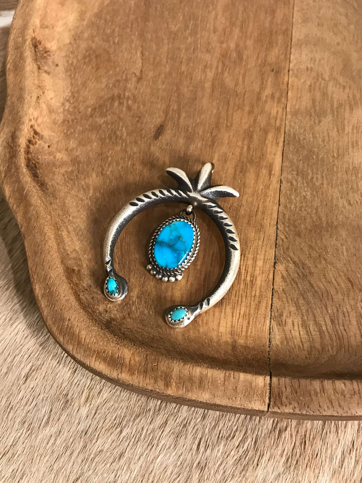 The Naja Pendant, 67-Pendants-Calli Co., Turquoise and Silver Jewelry, Native American Handmade, Zuni Tribe, Navajo Tribe, Brock Texas