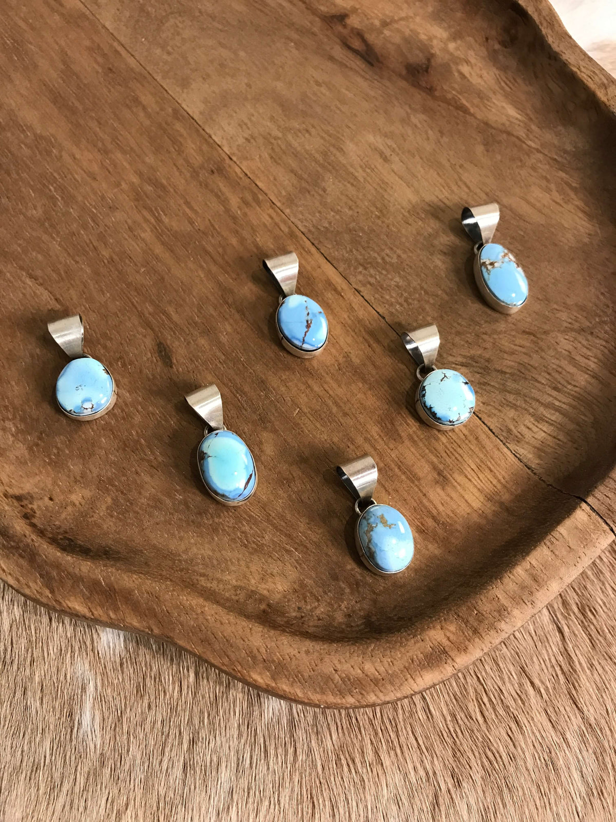 The Leydon Pendants-Pendants-Calli Co., Turquoise and Silver Jewelry, Native American Handmade, Zuni Tribe, Navajo Tribe, Brock Texas