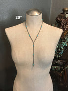 The Callison Lariat-Necklaces-Calli Co., Turquoise and Silver Jewelry, Native American Handmade, Zuni Tribe, Navajo Tribe, Brock Texas