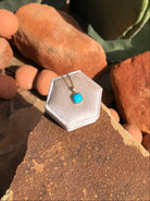 The Nordic 14k and Turquoise Pendant, 31-Pendants-Calli Co., Turquoise and Silver Jewelry, Native American Handmade, Zuni Tribe, Navajo Tribe, Brock Texas