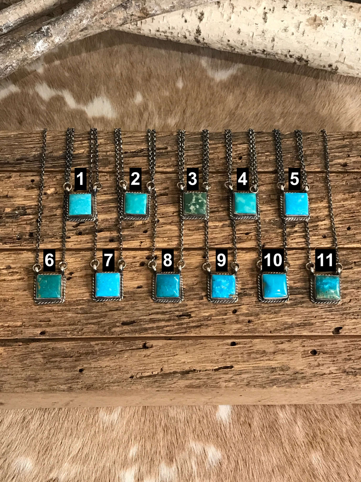 The Minidoka Turquoise Necklaces xx-Necklaces-Calli Co., Turquoise and Silver Jewelry, Native American Handmade, Zuni Tribe, Navajo Tribe, Brock Texas