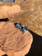 The Yee-Haw Sterling Studs-Earrings-Calli Co., Turquoise and Silver Jewelry, Native American Handmade, Zuni Tribe, Navajo Tribe, Brock Texas