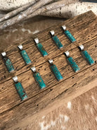 The Bighorn Turquoise Bar Pendants-Pendants-Calli Co., Turquoise and Silver Jewelry, Native American Handmade, Zuni Tribe, Navajo Tribe, Brock Texas