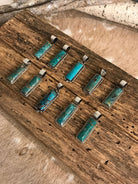 The Bighorn Turquoise Bar Pendants-Pendants-Calli Co., Turquoise and Silver Jewelry, Native American Handmade, Zuni Tribe, Navajo Tribe, Brock Texas