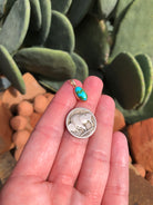 The Nordic 14k and Turquoise Pendant, 12-Pendants-Calli Co., Turquoise and Silver Jewelry, Native American Handmade, Zuni Tribe, Navajo Tribe, Brock Texas